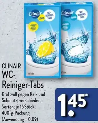 Aldi Nord CLINAIR WC Reiniger-Tabs 400 g Packung Angebot