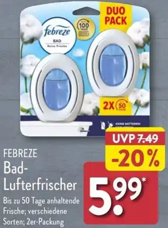 Aldi Nord FEBREZE Bad Lufterfrischer Angebot