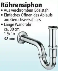 Norma badkomfort Röhrensiphon Angebot