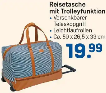 Rossmann Reisetasche mit Trolleyfunktion Angebot