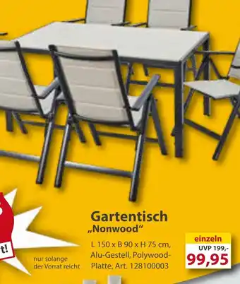 Sonderpreis Baumarkt Gartentisch ,,Nonwood" Angebot