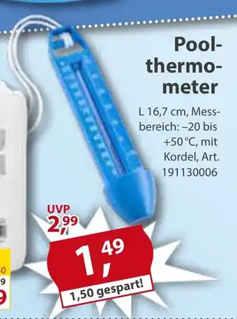 Sonderpreis Baumarkt Poolthermometer Angebot