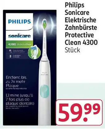 Rossmann Philips Sonicare Elektrische Zahnbürste Protective Clean 4300 Angebot