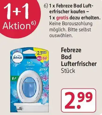 Rossmann Febreze Bad Lufterfrischer Angebot