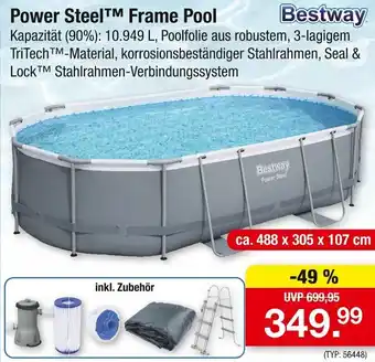 Zimmermann Bestway Power Steel Frame Pool Angebot