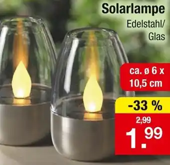 Zimmermann Solarlampe Angebot
