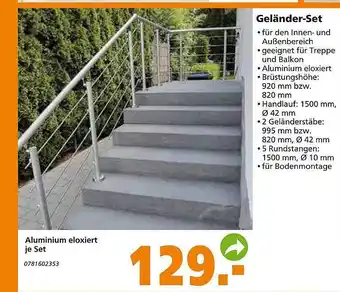 Globus Baumarkt Geländer-Set Angebot