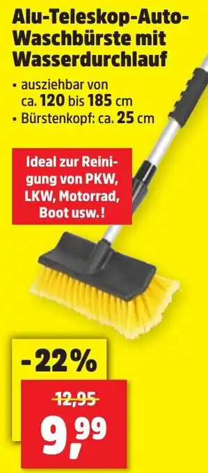 Thomas Philipps Alu-Teleskop Auto Waschbürste mit Wasserdurchlauf Angebot