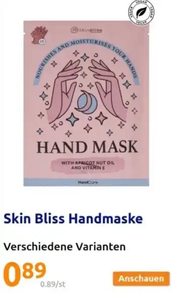 Action Skin Bliss Handmaske Angebot