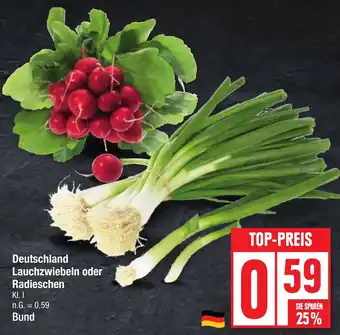 Edeka Deutschland Lauchzwiebeln oder Radieschen Angebot