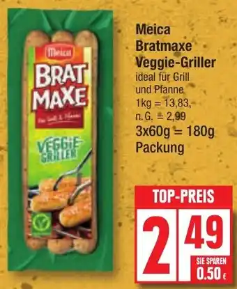 Edeka Meica Bratmaxe Veggie-Griller 180 g Packung Angebot
