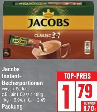 Edeka Jacobs Instant-Becherportionen Angebot