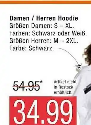 Marktkauf Damen Oder Herren Hoodie Angebot