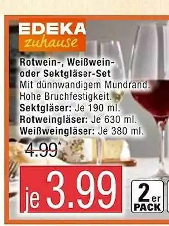 Marktkauf Rotwein-, Weißwein- Oder Sektgläser-set Angebot