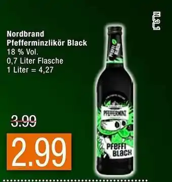 Marktkauf Nordbrand Pfefferminzlikör Black Angebot