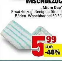 Marktkauf Wischbezug „micro Duo” Angebot