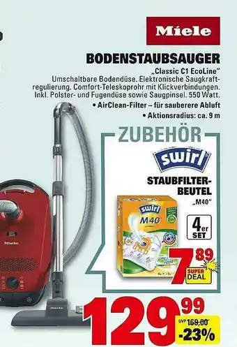 Marktkauf Miele Bodenstaubsauger Angebot