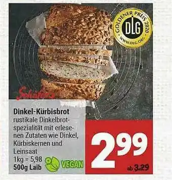 Marktkauf Schäfer's Dinkel-kürbisbrot Angebot