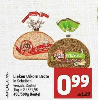 Marktkauf Lieken Urkorn Brote Angebot