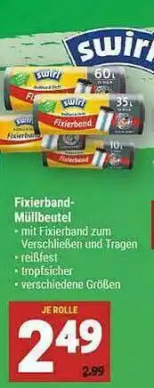 Marktkauf Fixierband Müllbeutel Angebot