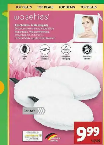 Marktkauf Waschies Abschmink- & Waschpads Angebot