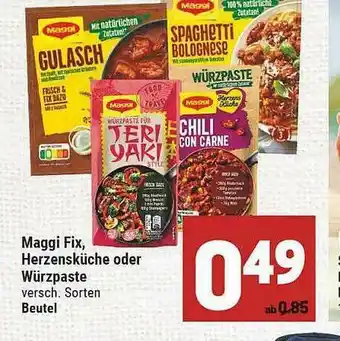 Marktkauf Maggi Fix, Herzensküche Oder Würzpaste Angebot