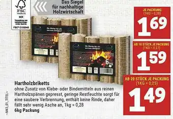 Marktkauf Hartholzbriketts Angebot