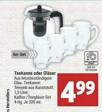 Marktkauf Teekanne Oder Gläser Angebot