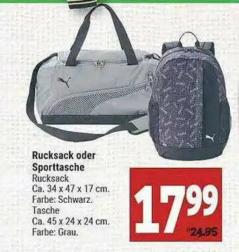 Marktkauf Rucksack Oder Sporttasche Angebot