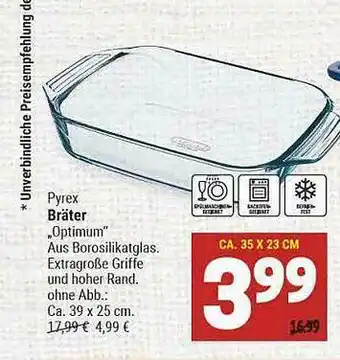 Marktkauf Pyrex Bräter „optimum” Angebot