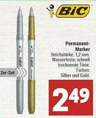 Marktkauf Bic Permanent Marker Angebot