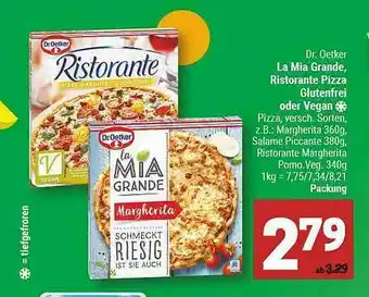 Marktkauf Dr. Oetker La Mia Grande, Ristorante Pizza Glutenfrei Oder Vegan Angebot