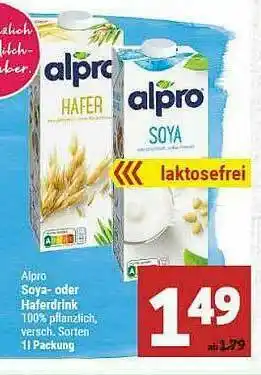 Marktkauf Alpro Soya- Oder Haferdrink Angebot