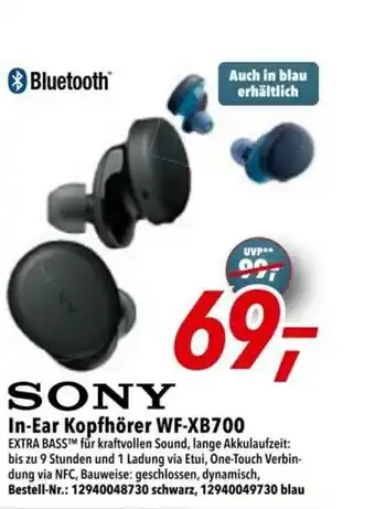 dodenhof Sony In-ear Kopfhörer Wf-xb700 Angebot