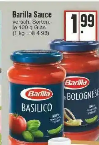 Edeka Barilla Sauce Angebot