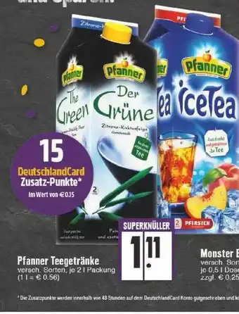 Edeka Pfanner Teegetränke Angebot