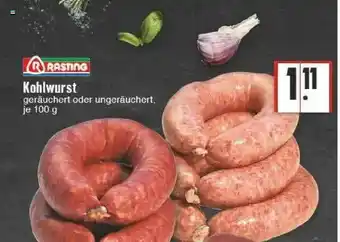 Edeka Kohlwurst Rasting Angebot