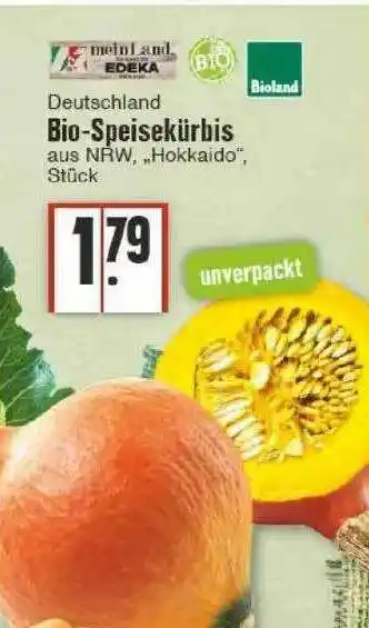 Edeka Bio-speisekürbis Bioland Angebot