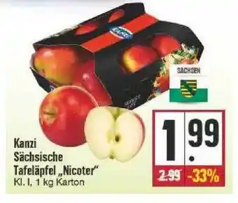 Edeka Kanzi Sächsische Tafeläpfel „nicoter” Angebot