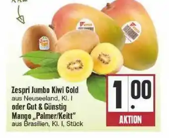 Edeka Zespri Jumbo Kiwi Gold Oder Gut & Günstig Mango „palmer-keitt” Angebot