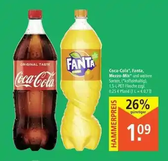 Marktkauf Coca-cola, Fanta, Mezzo Mix Angebot