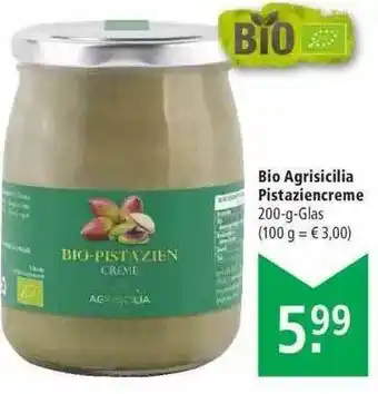 Marktkauf Bio Agrisicilia Pistaziencreme Angebot