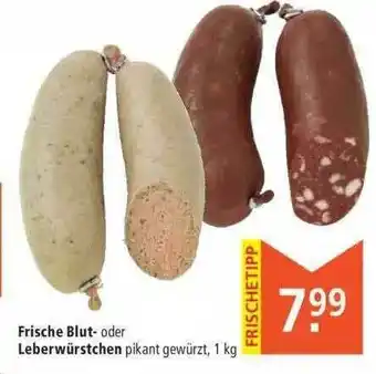 Marktkauf Frische Blut Oder Leberwürstchen Angebot