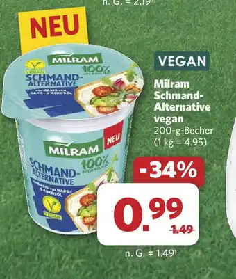 Combi Milram Schmand- Alternative vegan 200-g-Becher Angebot