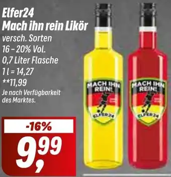 Simmel Elfer24 Mach ihn rein Likör 0,7 Liter Flasche Angebot