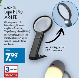 Aldi Nord Maginon Lupe HL-90 MR-LED Angebot