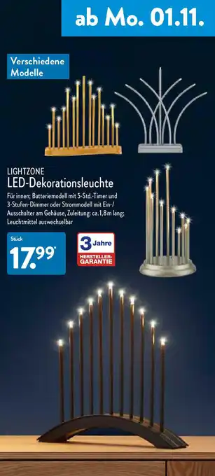 Aldi Nord LightZone LED-Dekorationsleuchte Angebot