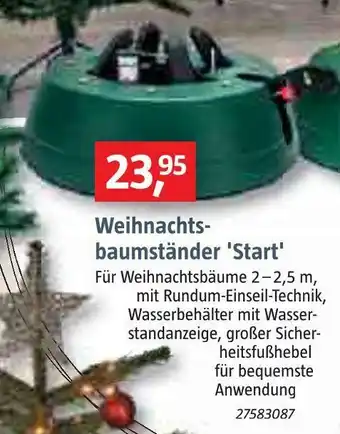 Bauhaus Weihnachtsbaumständer 'start' Angebot