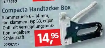 Bauhaus Compacta handtacker box Angebot