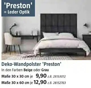 Bauhaus Deko-wandpolster 'preston' Angebot